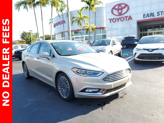 pre owned 2018 ford fusion hybrid titanium 4d sedan in palm beach county p9546 earl stewart toyota of north palm beach earl stewart toyota